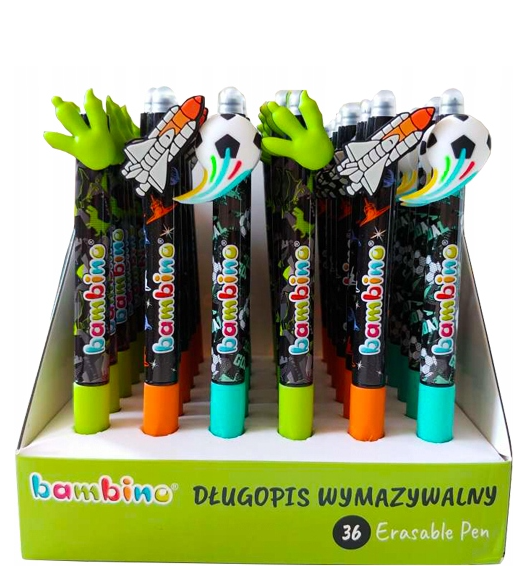 Ручка-ластик, синяя, в ассортименте