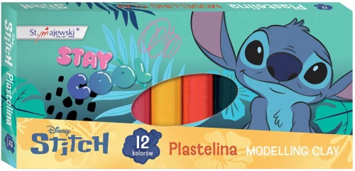 Plastelina - Stitch Stay Cool, 12 kolorów