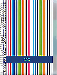 C5 Notepad, 150 sheets, grid, spiral bound