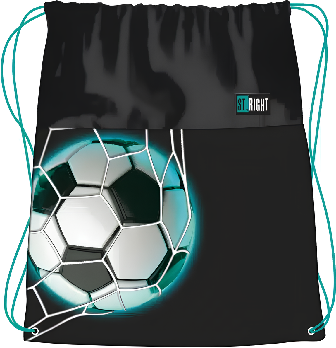 Schuhbeutel - ST.RIGHT. Neon Fußball