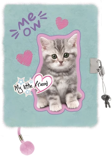 Dziennik - Mint Kitty, A5, 96 stron, w linię