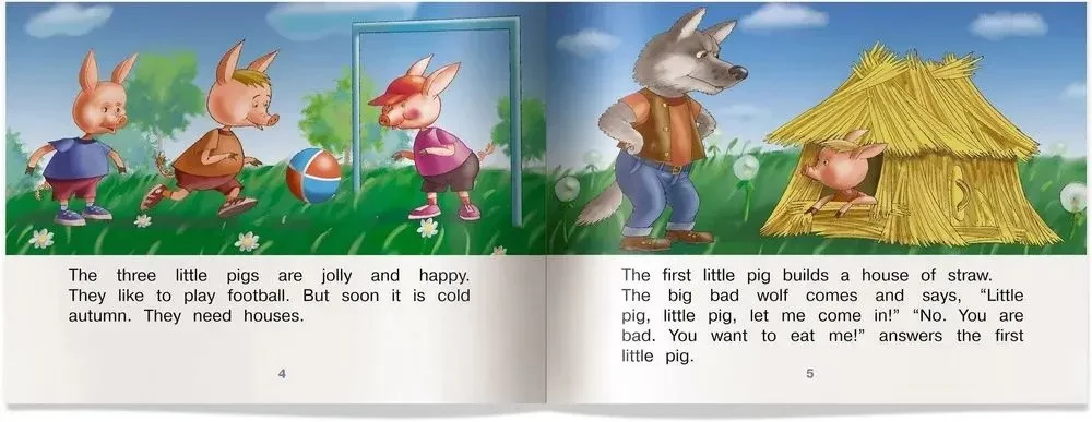 The Three Little Pigs = Trzy małe świnki