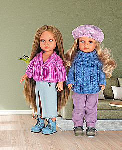 Knitting Clothes for Paola Reina Dolls and Other Dolls Sized 33 cm. From Top to Fur Coat