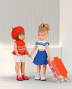 Knitting Clothes for Paola Reina Dolls and Other Dolls Sized 33 cm. From Top to Fur Coat