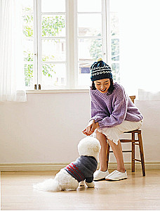 Family look. Me and my dog. Crocheting and knitting. 30 stylish projects for pets and their owners