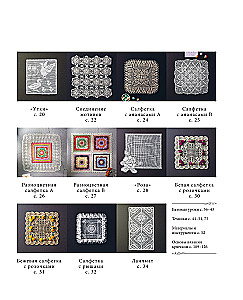 Japanese Lace Knitting. Square Coasters. A Complete Practical Guide to Crochet