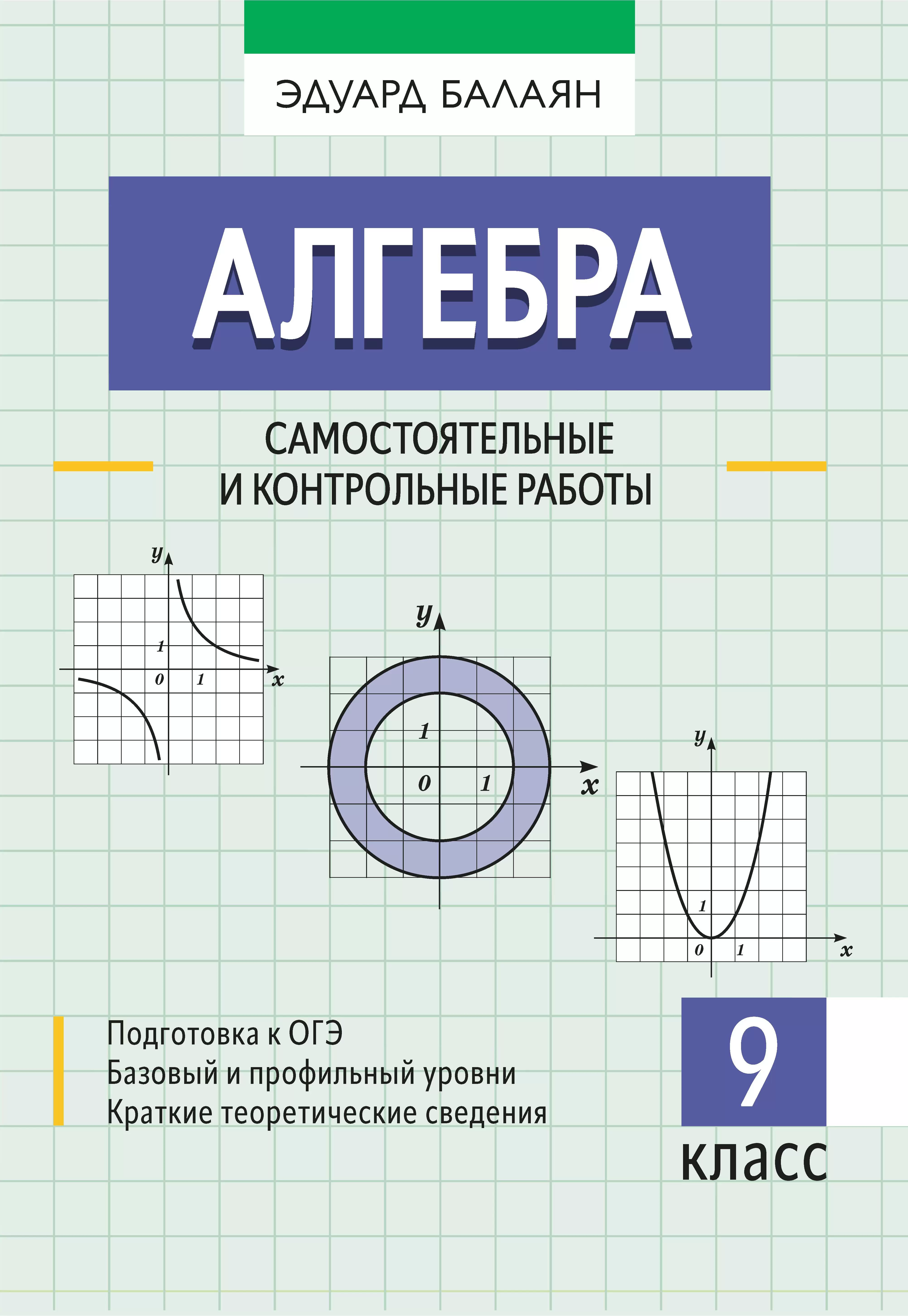 Algebra: prace samodzielne i kontrolne. Klasa 9