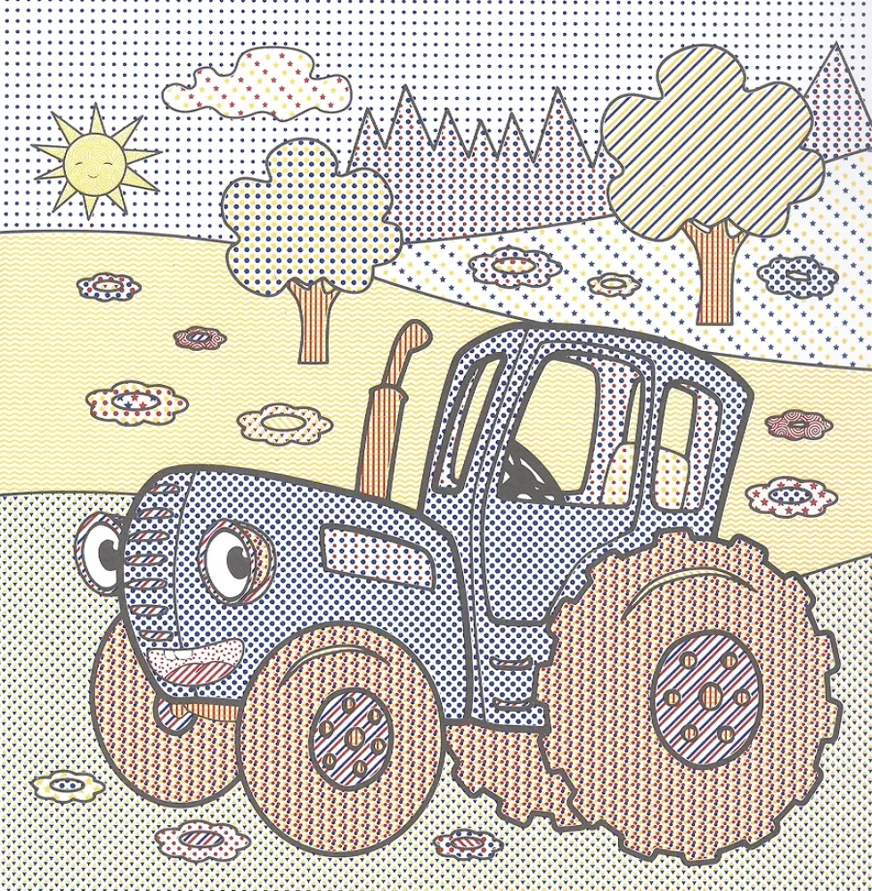 Mein erstes Wasser-Malbuch. Blauer Traktor