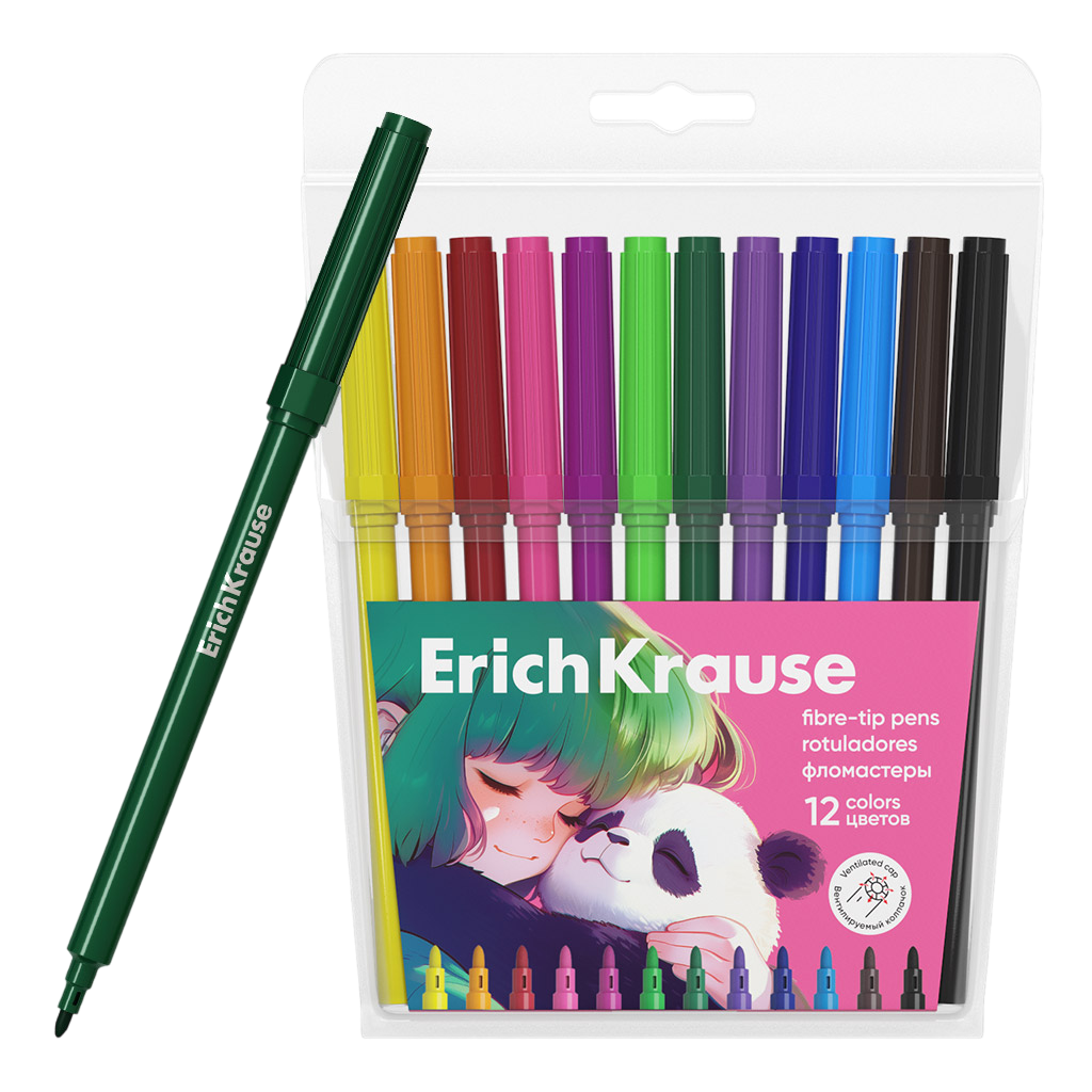 Flomāsteri - Panda Hugs (12 krāsas)