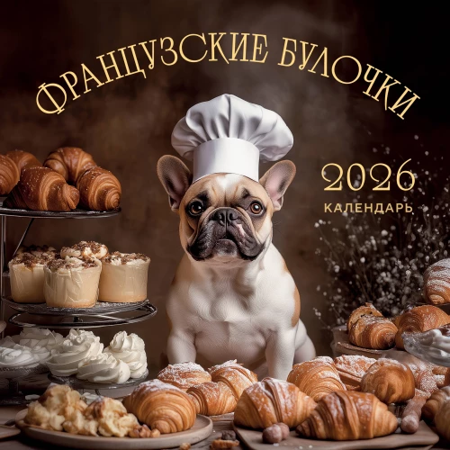 French Buns. Wall Calendar for 2026 (300x300)