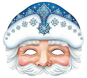 Maska karnawałowa - Święty Mikołaj