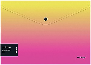 Ordner-Umschlag A4 mit Druckknopf - Radiance (gelb/rosa)