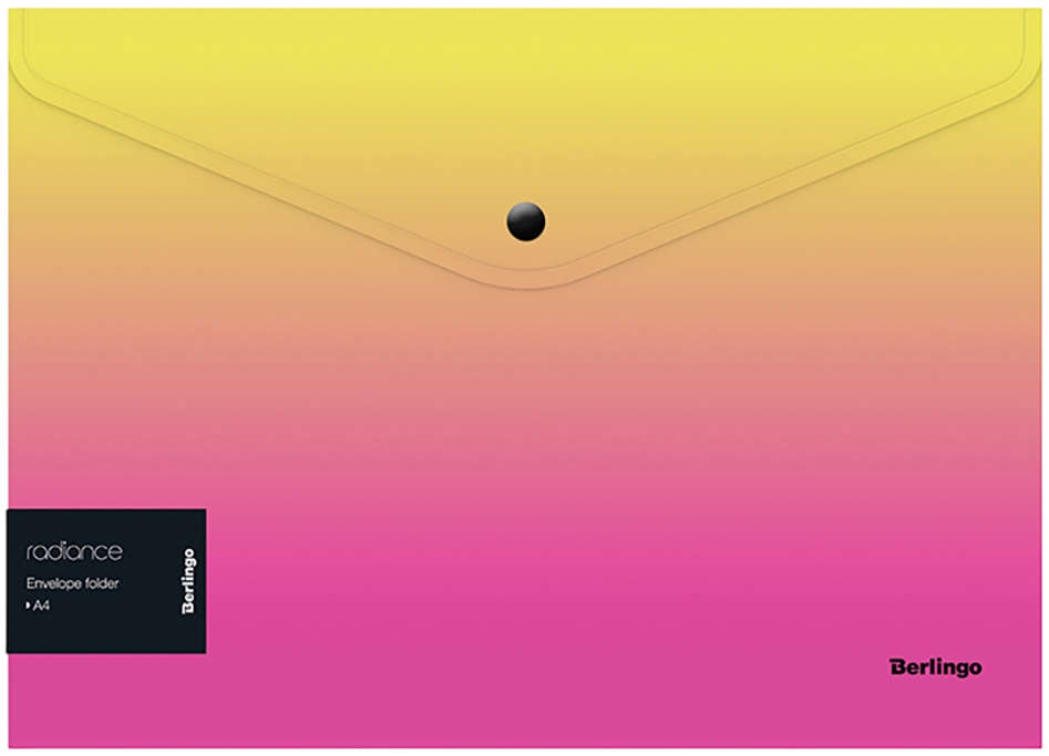 Pasta-konvert A4 uz pogas - Radiance (dzeltena/rozā)