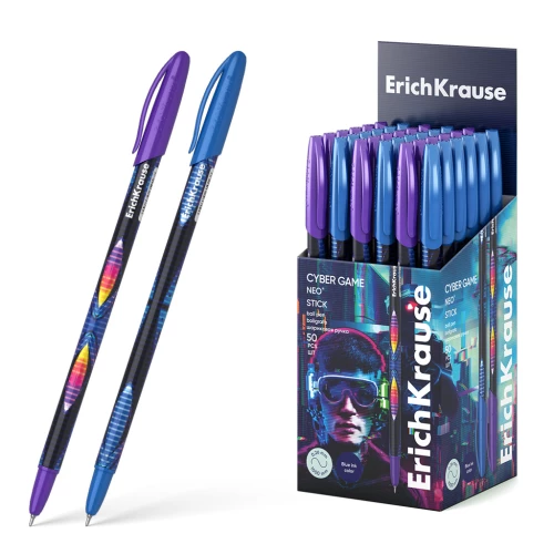 Pallipliiats - ErichKrause Neo Stick Cyber Game, sinine, assortii