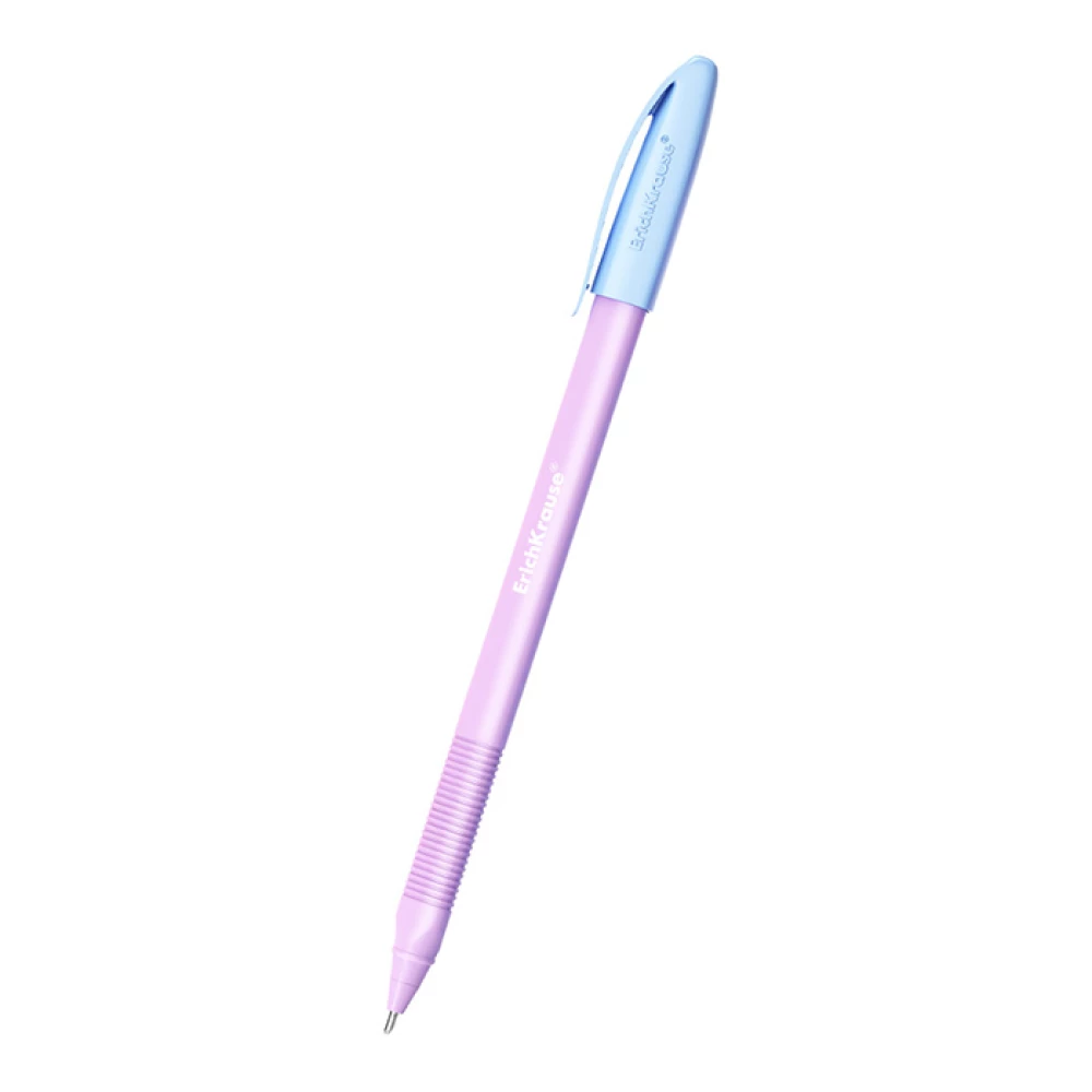 Długopis - ErichKrause Stick Pastel Bloom, niebieski, w asortymencie