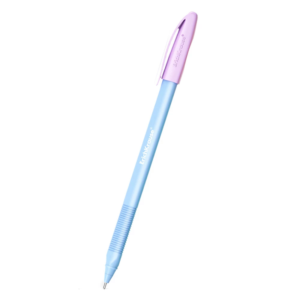 Długopis - ErichKrause Stick Pastel Bloom, niebieski, w asortymencie