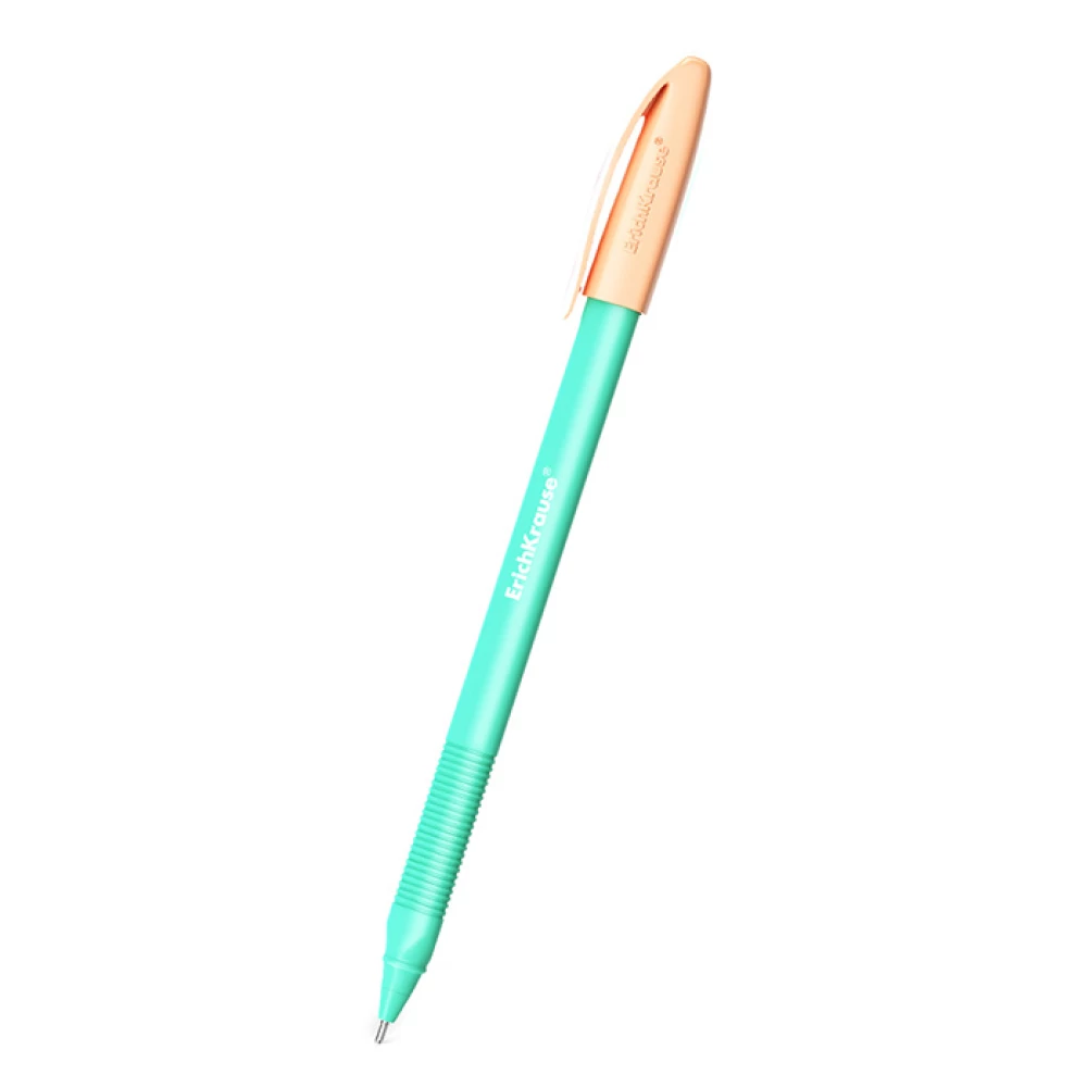 Długopis - ErichKrause Stick Pastel Bloom, niebieski, w asortymencie