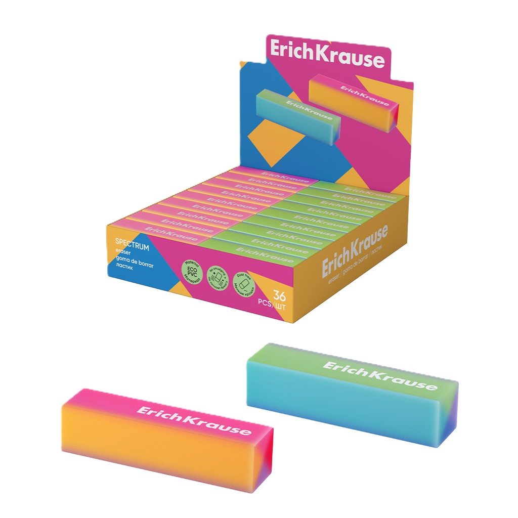 Radiergummi - ErichKrause Spectrum, im Sortiment