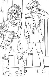 Malbuch - 100 Bilder. Anime