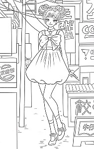 Malbuch - 100 Bilder. Anime