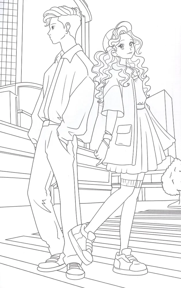 Malbuch - 100 Bilder. Anime