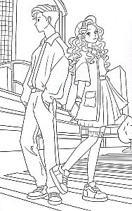 Malbuch - 100 Bilder. Anime