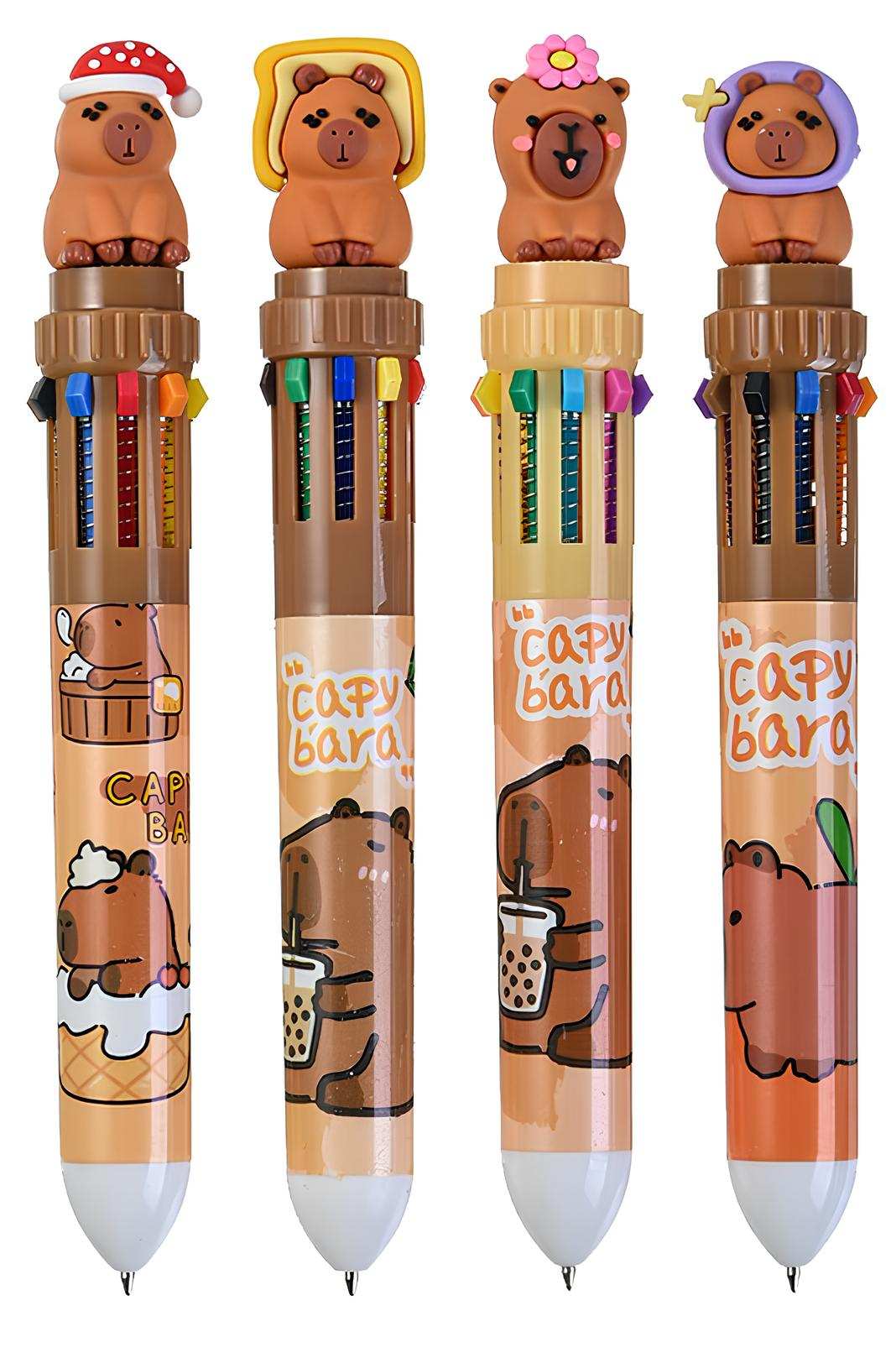 Automaatne pastapliiats - Kapibara, värviline, valikus