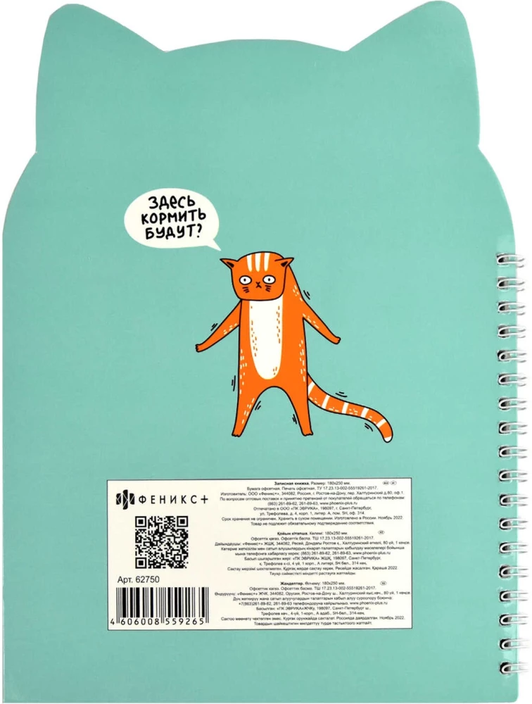 Notizbuch - Katzenstreiche, 80 Blätter, Kariert