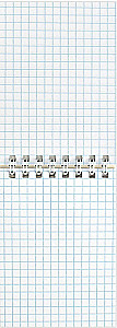 Notizbuch - Lettering, 40 Blätter, kariert