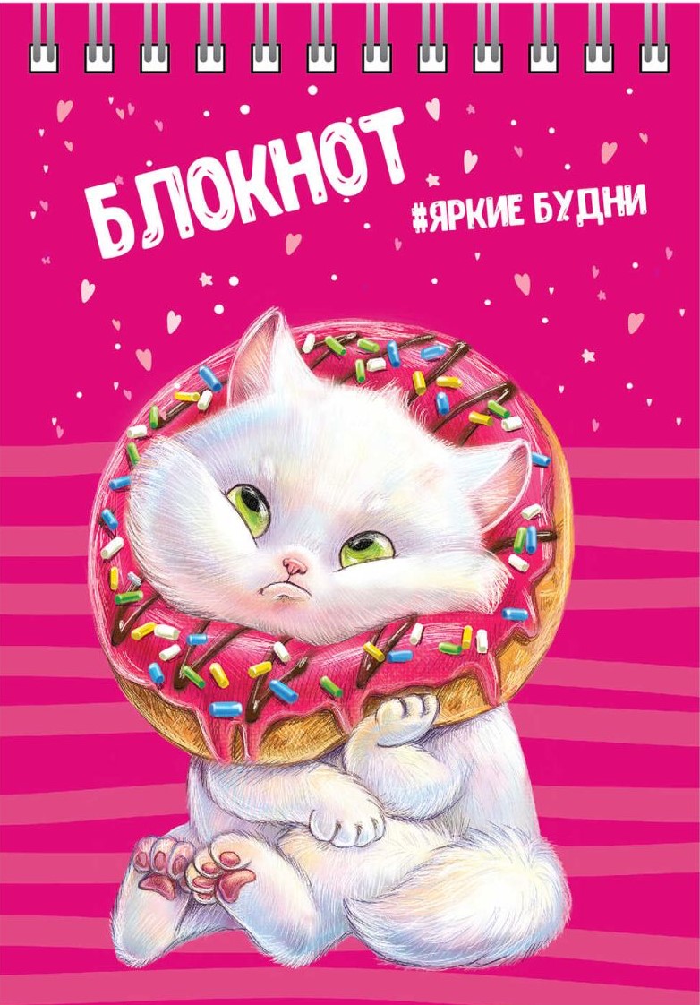 Notebook - Cat, A6, 80 sheets, grid