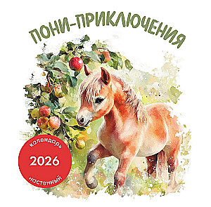 Pony Adventures. Wall Calendar for 2026