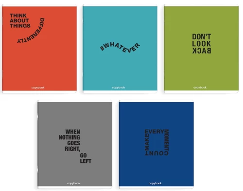 Notebook - Stimulus, A5, 96 sheets, grid, assorted