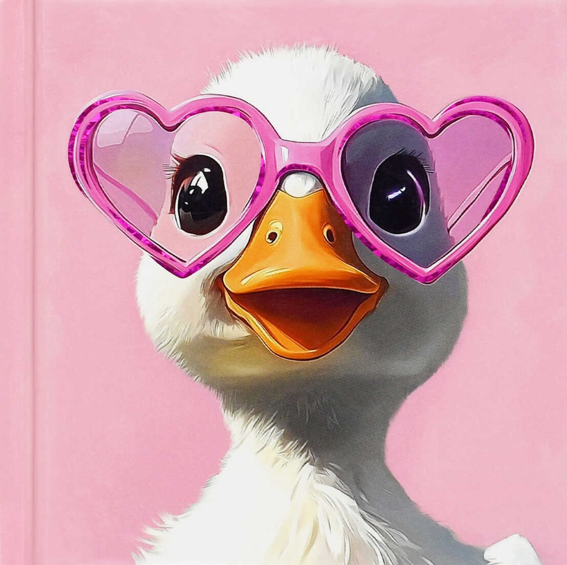 Notebooks - Notebook. Duckling in Glasses, 48 sheets, grid