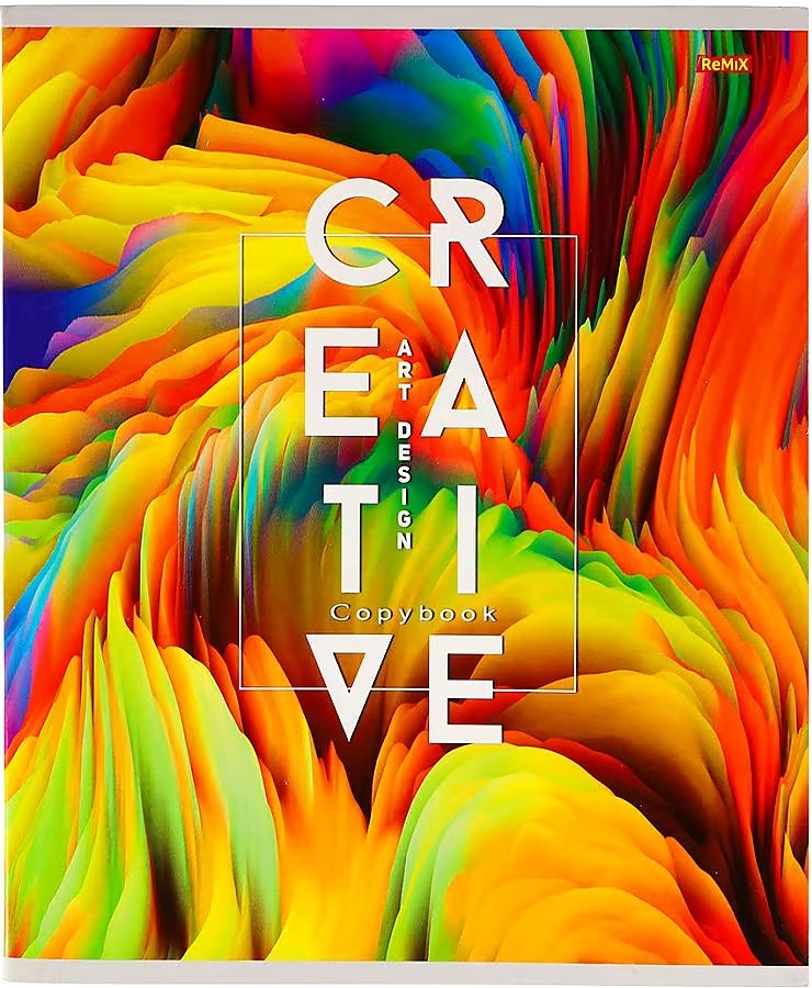 zeszyt w kratkę. 48 stron. Kreatywna abstrakcja