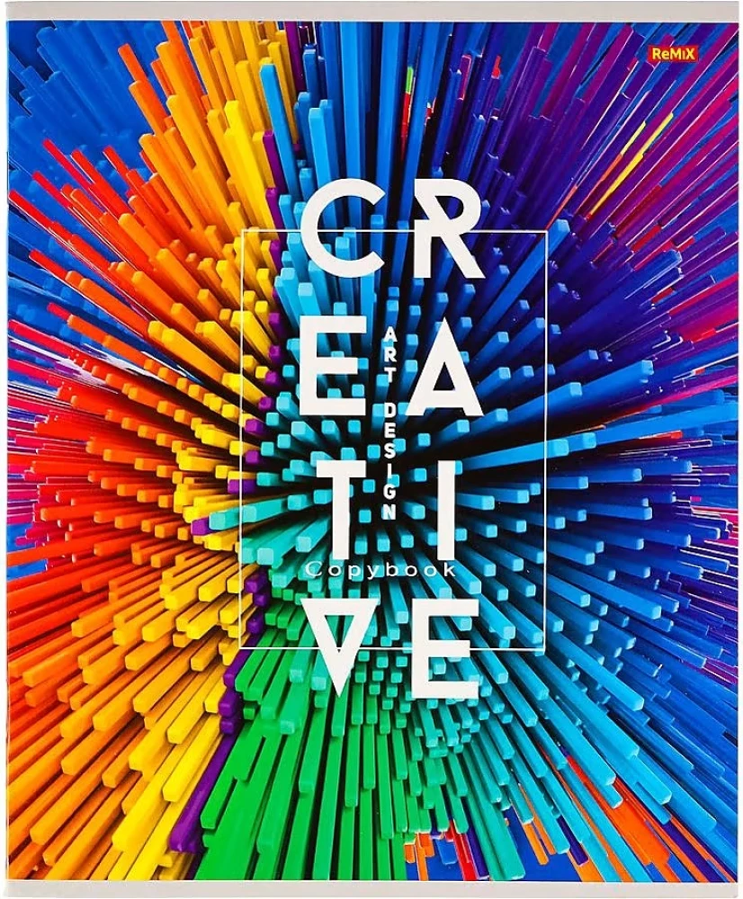 Checked Notebook. 48 Sheets. Creative Abstraction