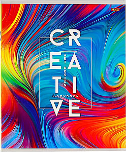 Checked Notebook. 48 Sheets. Creative Abstraction