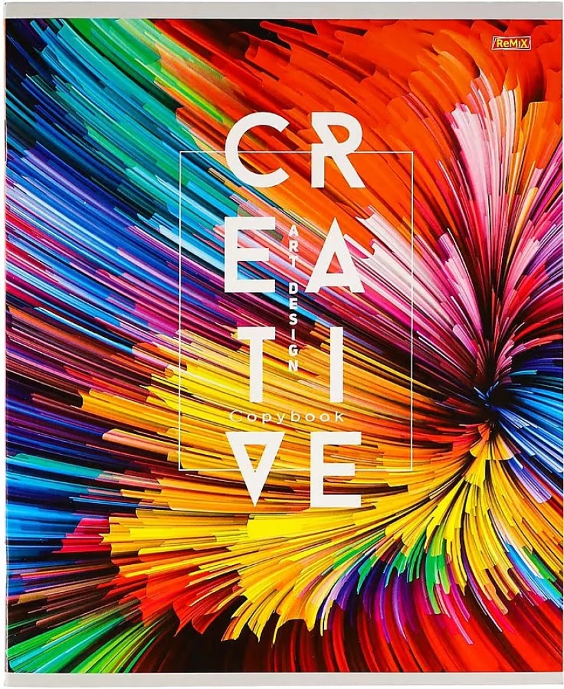 Checked Notebook. 48 Sheets. Creative Abstraction