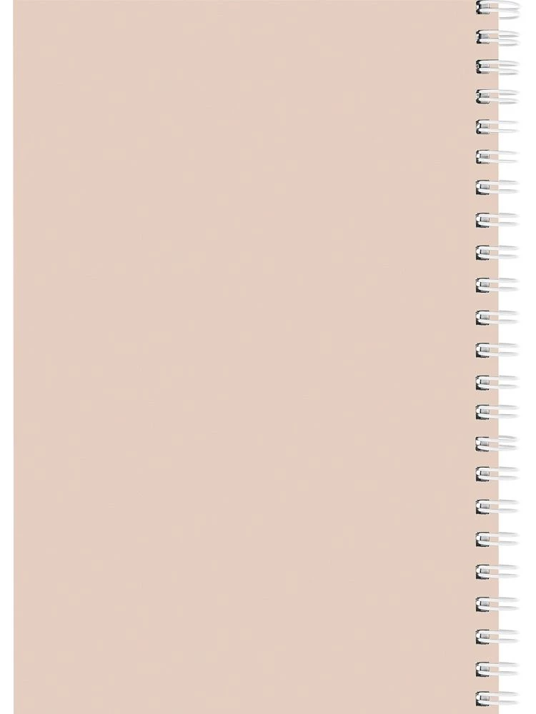 A5 Spiral Notebook. Beige Minimalism