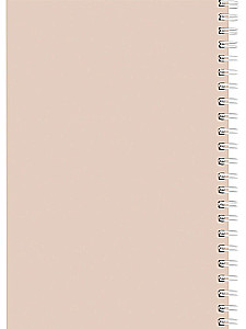 A5 Spiral Notebook. Beige Minimalism