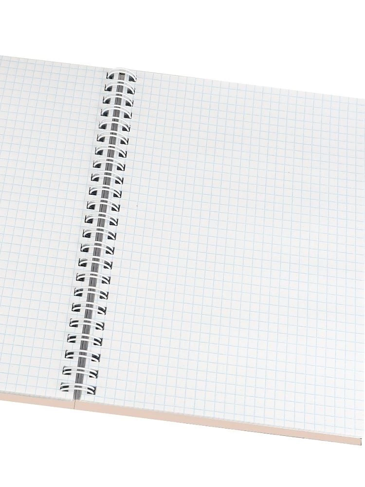 A5 Spiral Notebook. Beige Minimalism