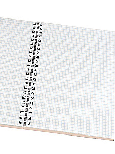 A5 Spiral Notebook. Beige Minimalism