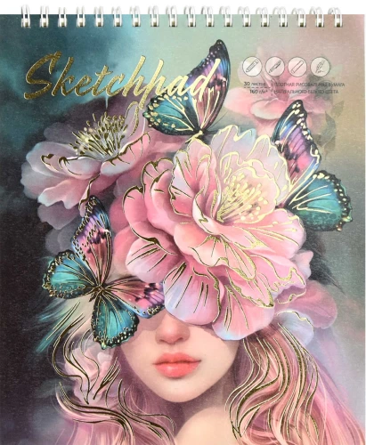 Sketchpad - Delicate Flower, 30 sheets