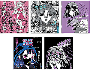 Notebook - Manga, A5, 48 sheets, grid, assorted