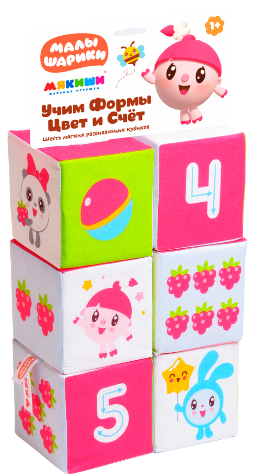 Weiche Würfel Malyshariki - Formen, Farben und Zählen lernen