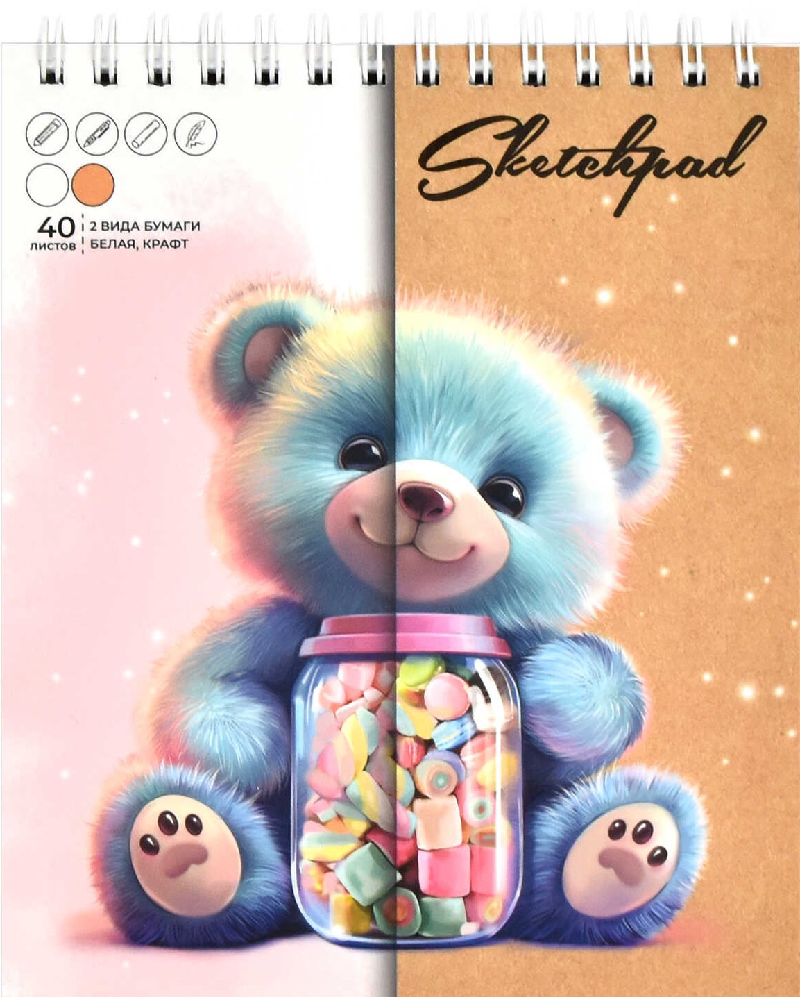 Sketchpad - Mishutka, 40 sheets