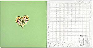 Notebook - Pizza Heart, 40 sheets, grid