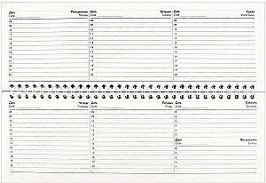 Undated Planner - Chibi Kittens, 64 sheets