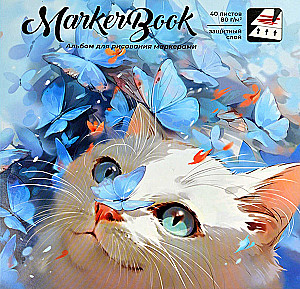 Drawing Album for Markers - Radiant Cat, 40 Sheets