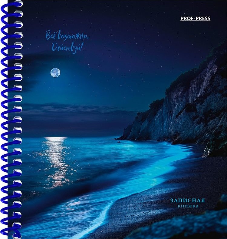 A6 Notebook. Night Coast