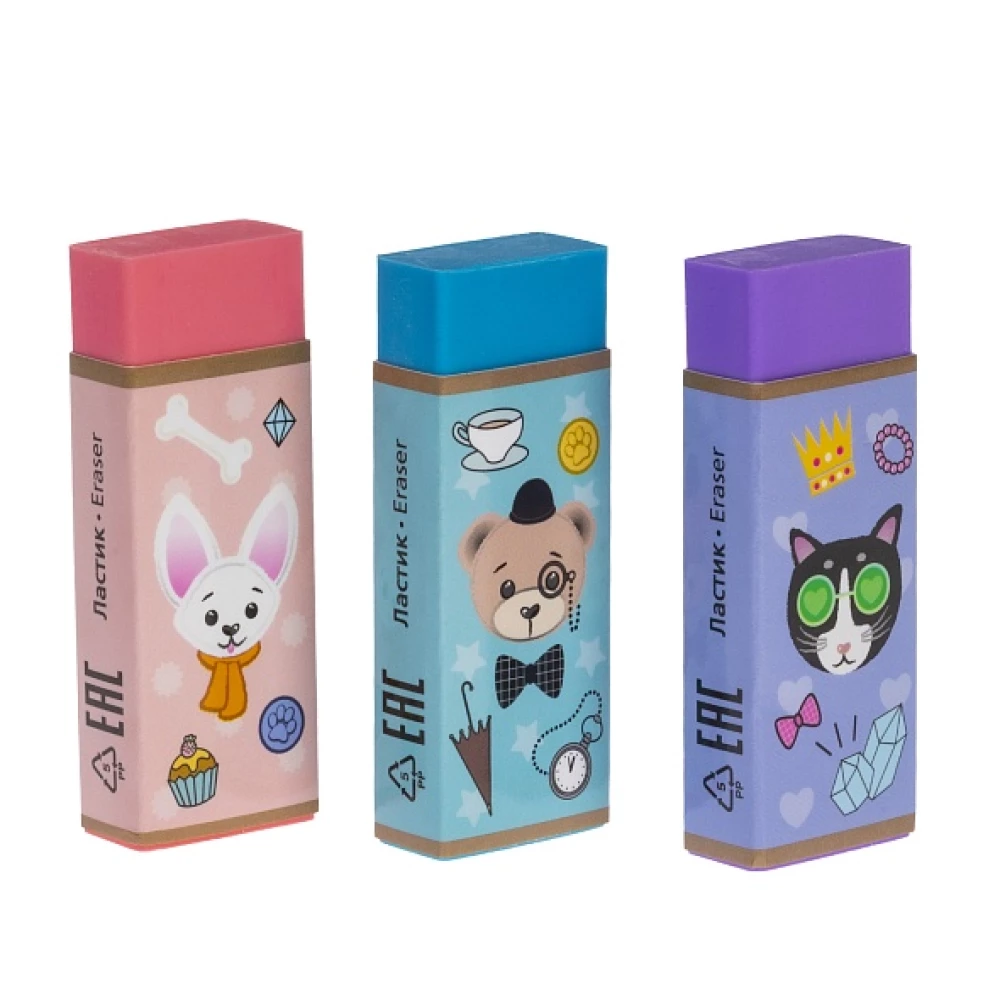 Eraser - Teddy Friends, assorted